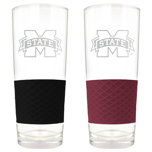 Mississippi State Bulldogs 22oz. Logo Score Pint Glass Two-Piece Set