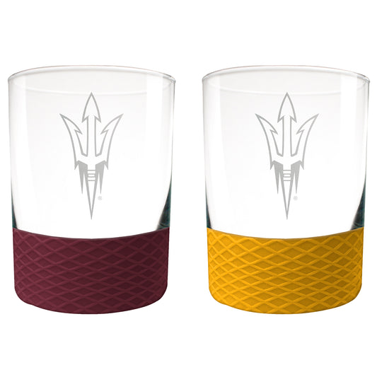 Arizona State Sun Devils 14oz. Commissioner Rocks Glass Two-Piece Set