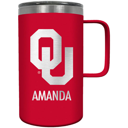 Oklahoma Sooners 18oz. Personalized Hustle Mug