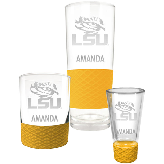 LSU Tigers 3-Piece Personalized Homegating Drinkware Set