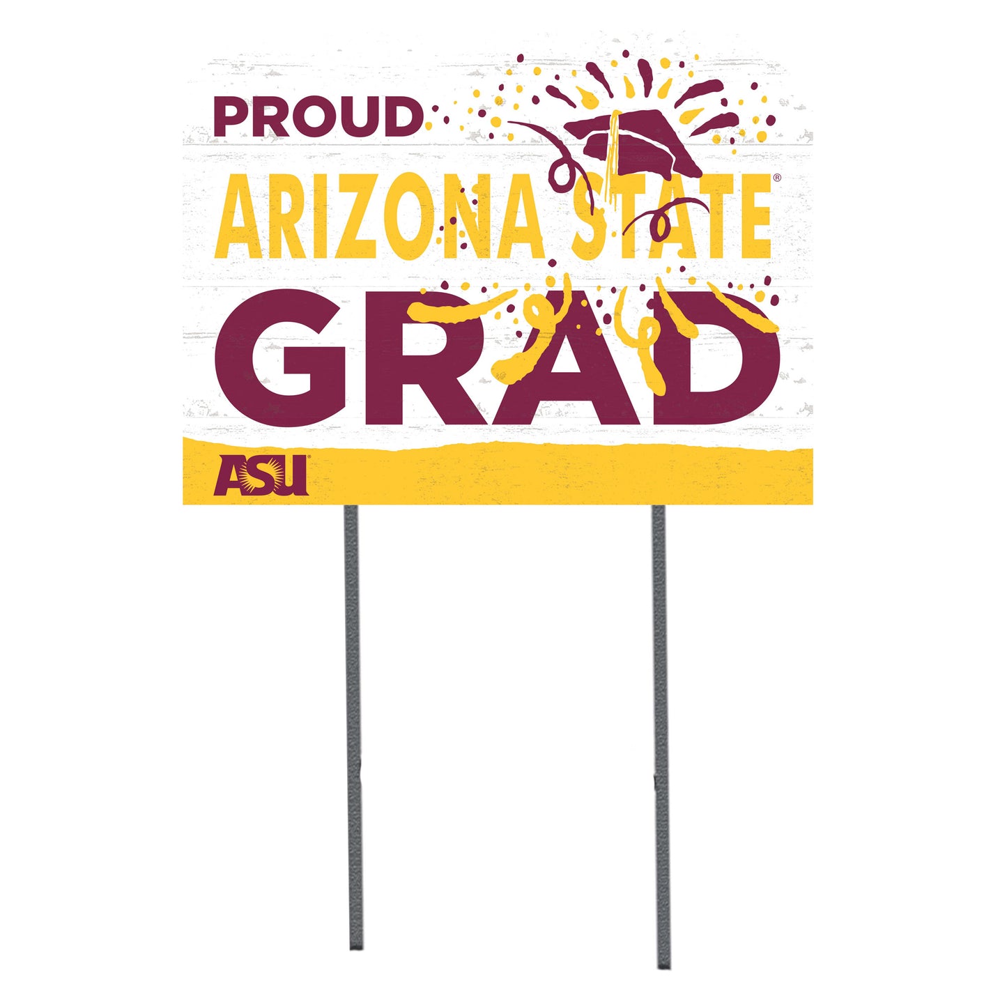 Arizona State Sun Devils 18'' x 24'' Proud Grad Yard Sign