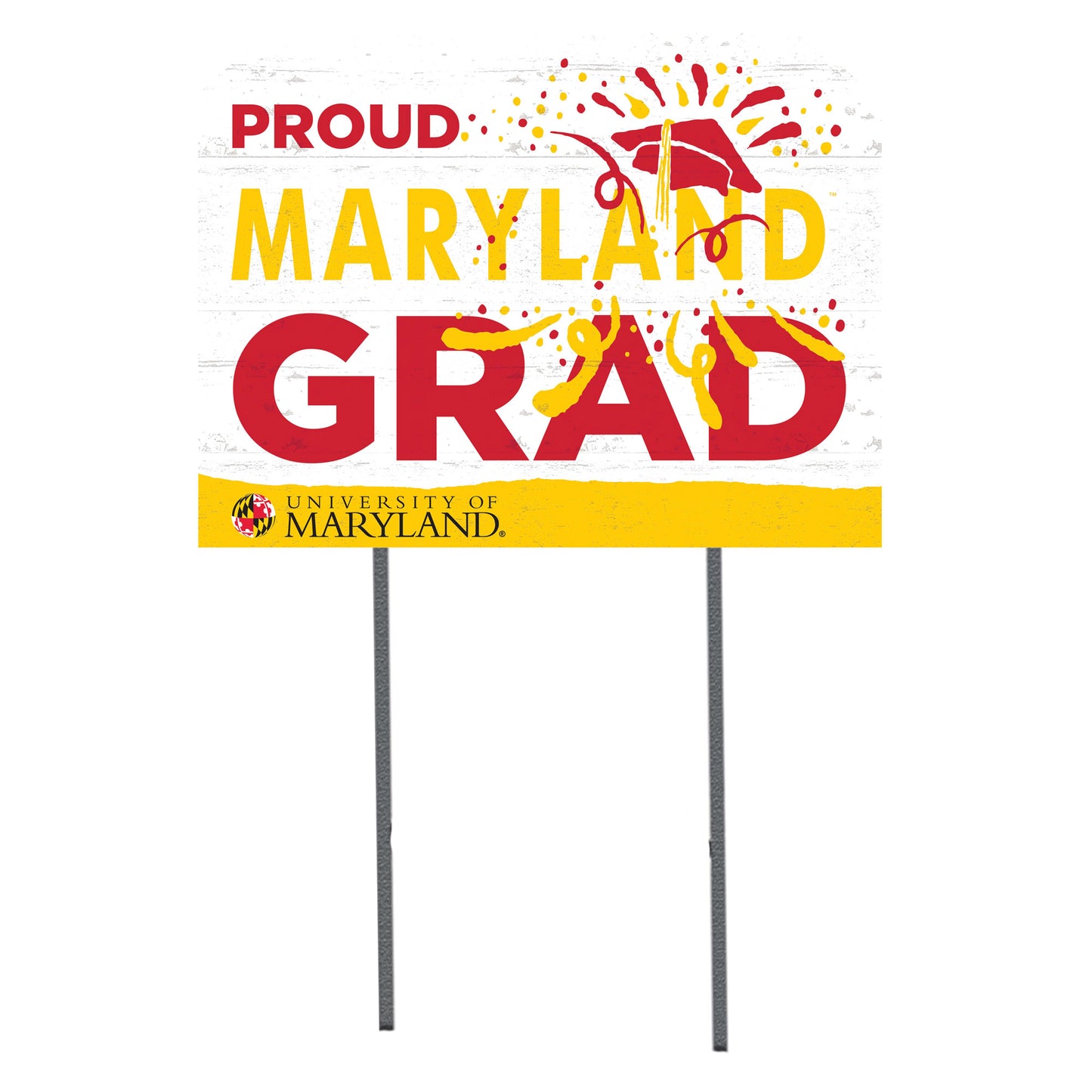 Maryland Terrapins 18'' x 24'' Proud Grad Yard Sign