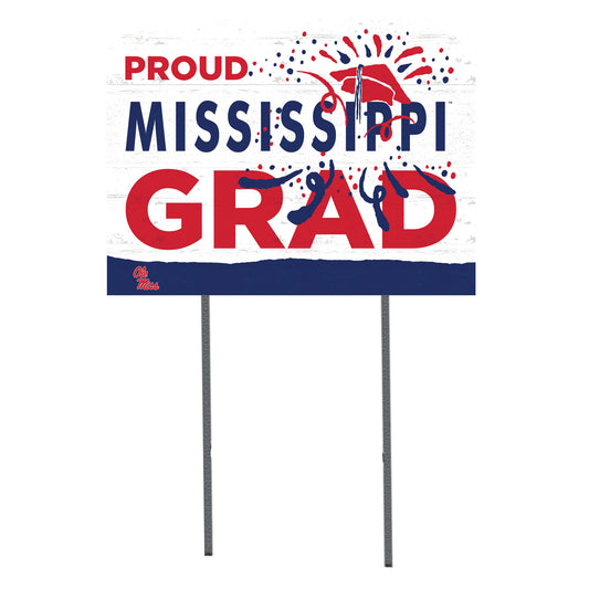 Ole Miss Rebels 18'' x 24'' Proud Grad Yard Sign