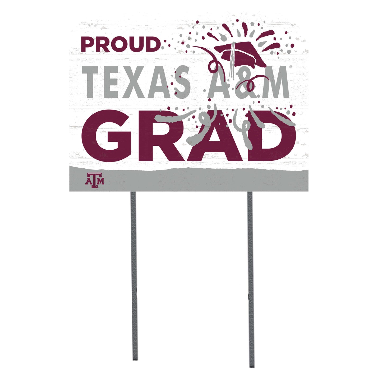 Texas A&M Aggies 18'' x 24'' Proud Grad Yard Sign