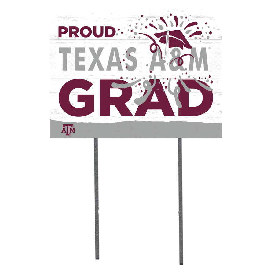 Texas A&M Aggies 18'' x 24'' Proud Grad Yard Sign