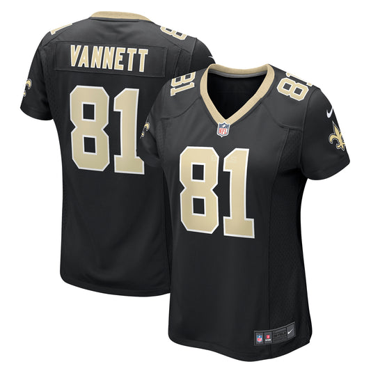 Women's Nike Nick Vannett Black New Orleans Saints Game Jersey