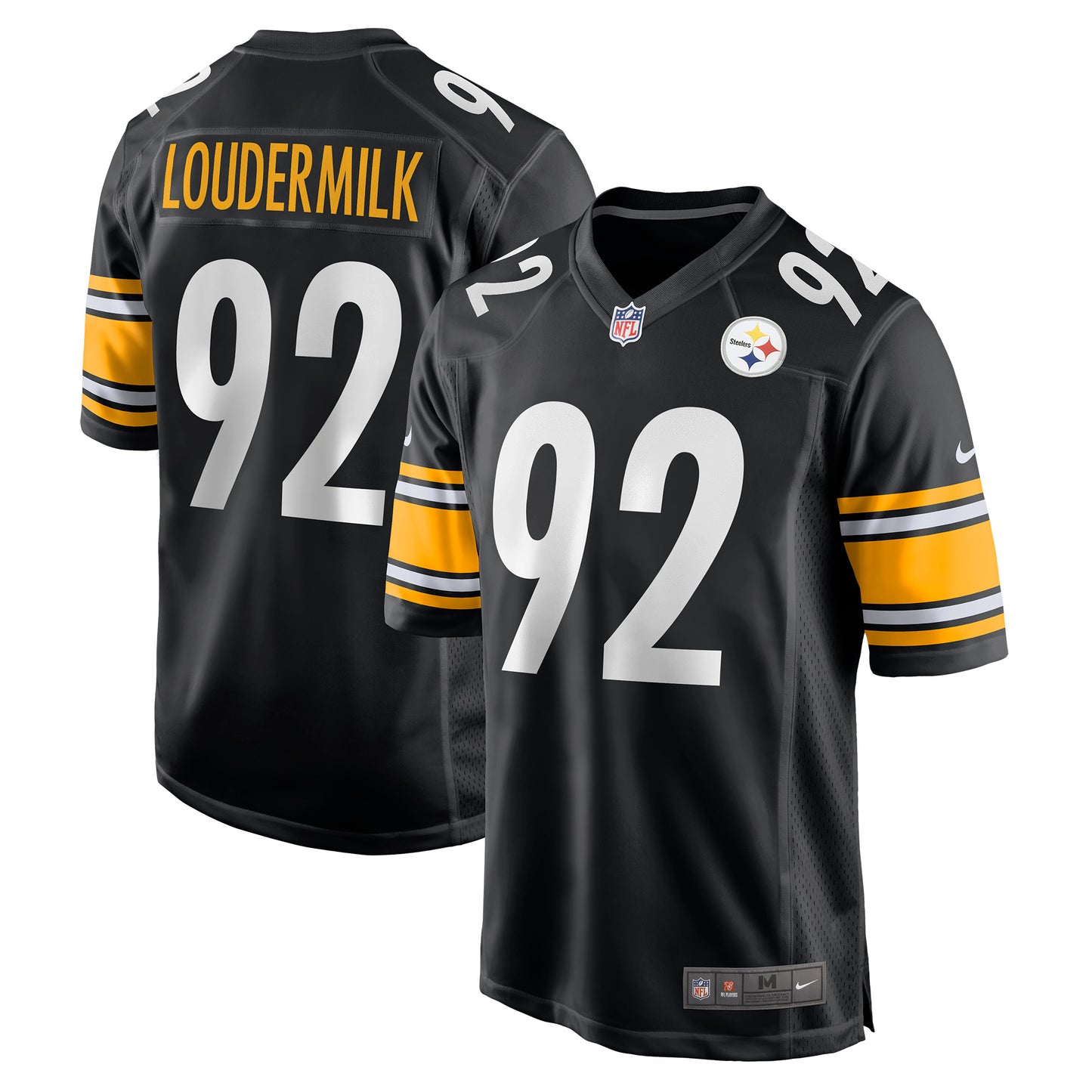 Men's Nike Isaiahh Loudermilk Black Pittsburgh Steelers Game Jersey