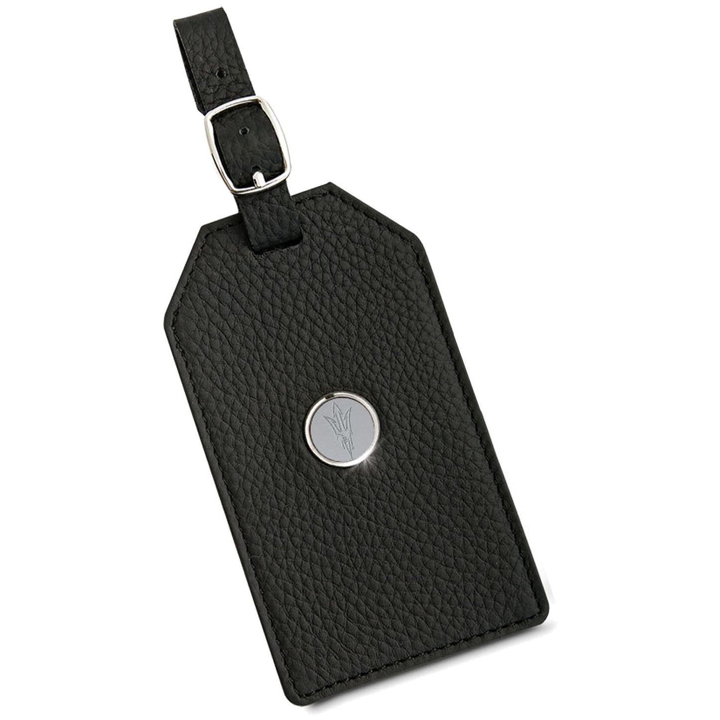 Black Arizona State Sun Devils Leather Luggage Tag