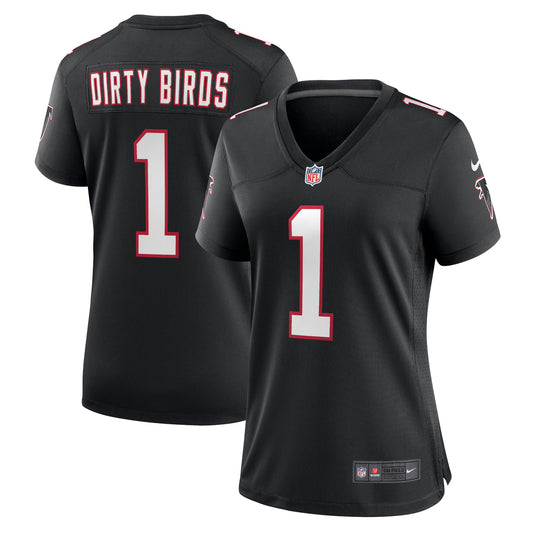 Women's Nike Dirty Birds Black Atlanta Falcons Throwback Game Jersey