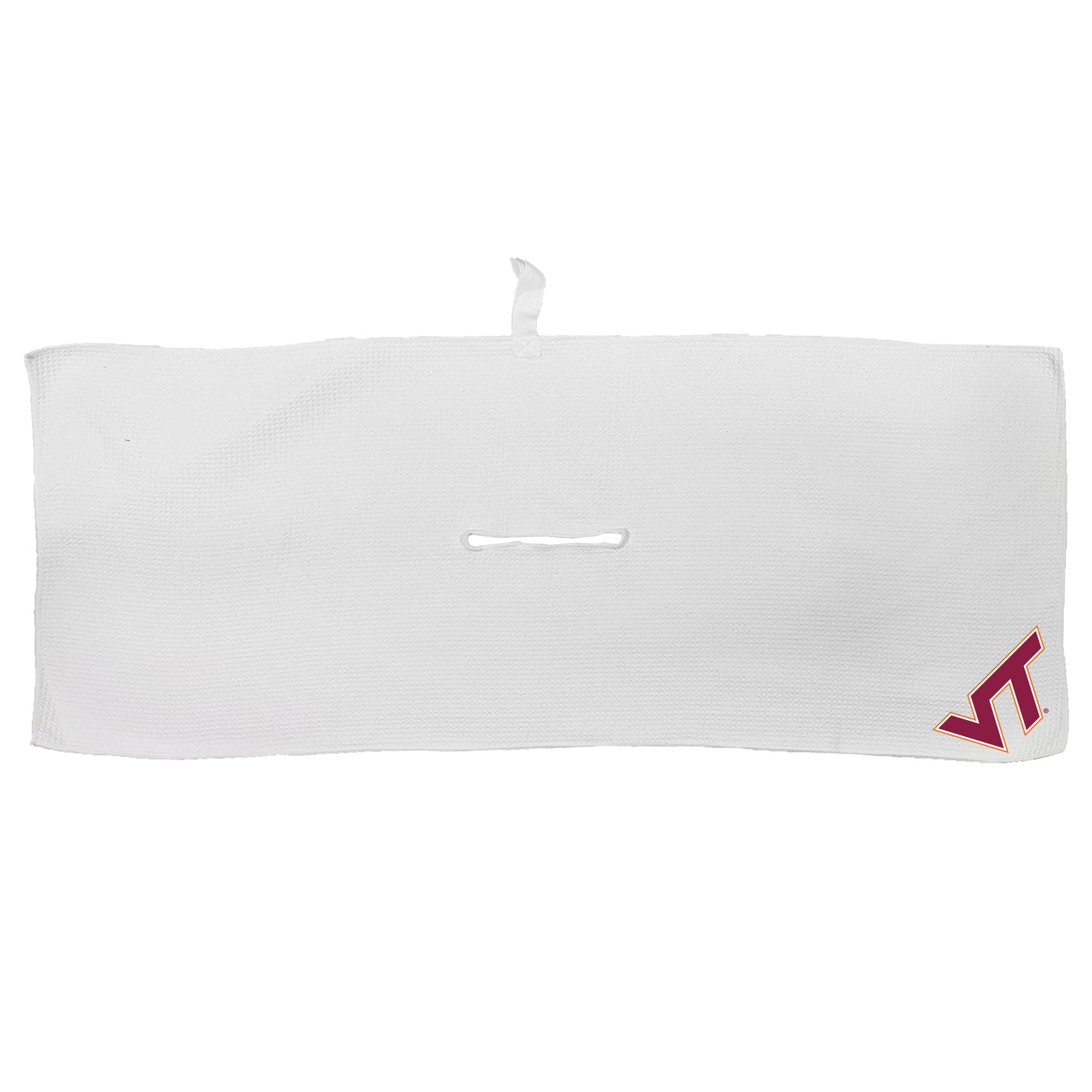 White Virginia Tech Hokies 16'' x 40'' Microfiber Golf Towel