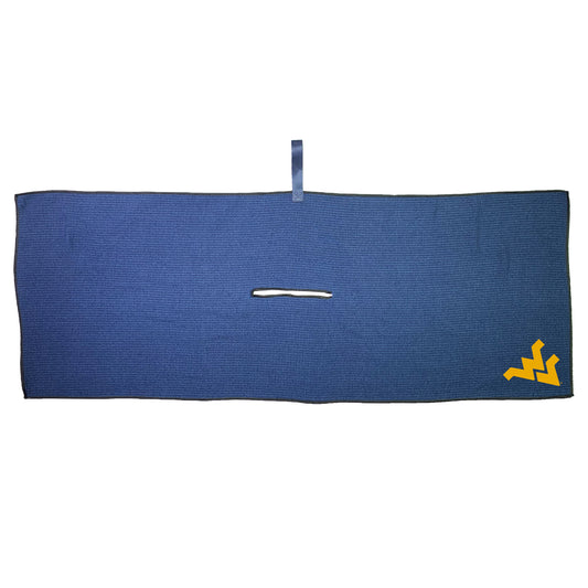 Navy West Virginia Mountaineers 16'' x 40'' Microfiber Golf Towel