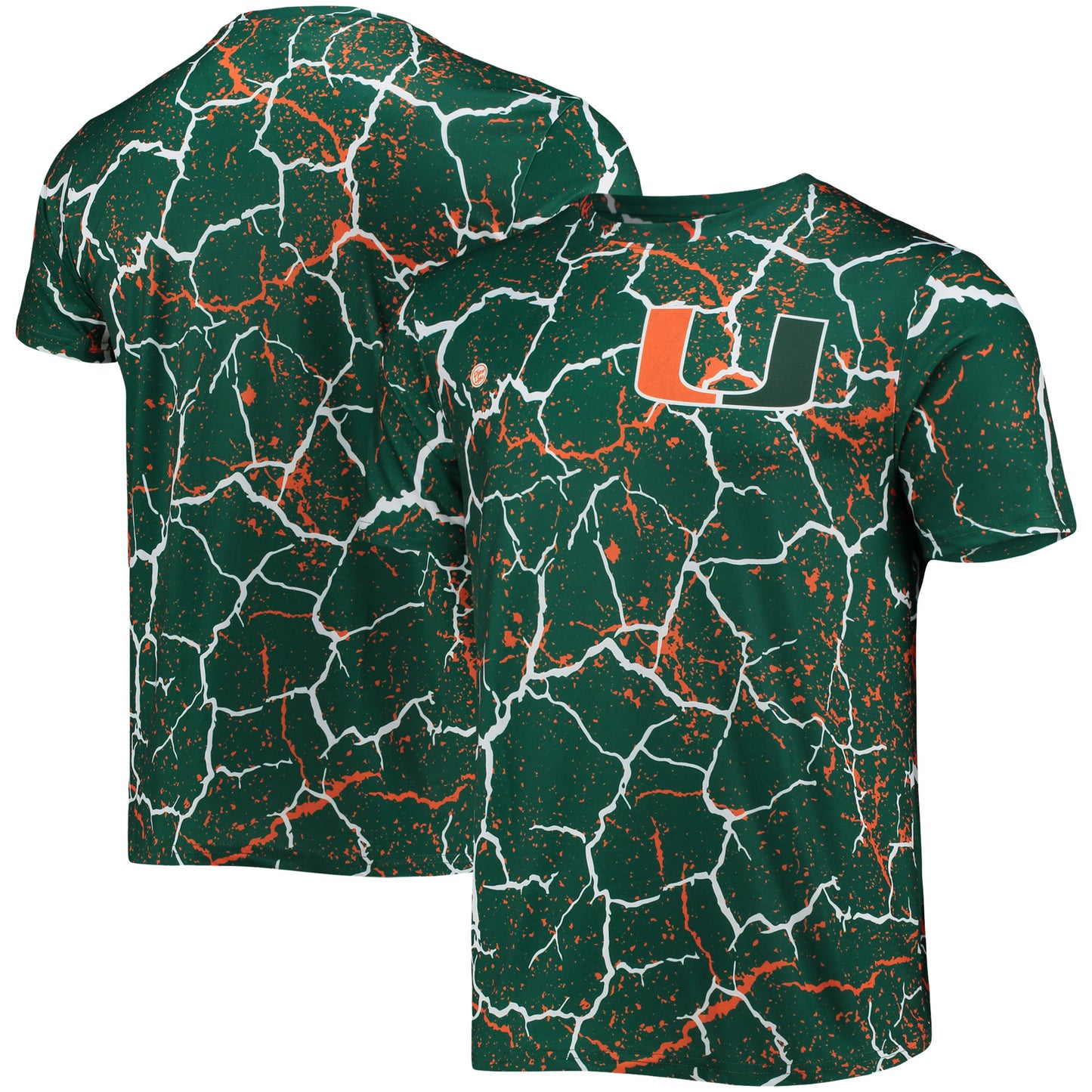 Men's Dyme Lyfe Green Miami Hurricanes Storm T-Shirt