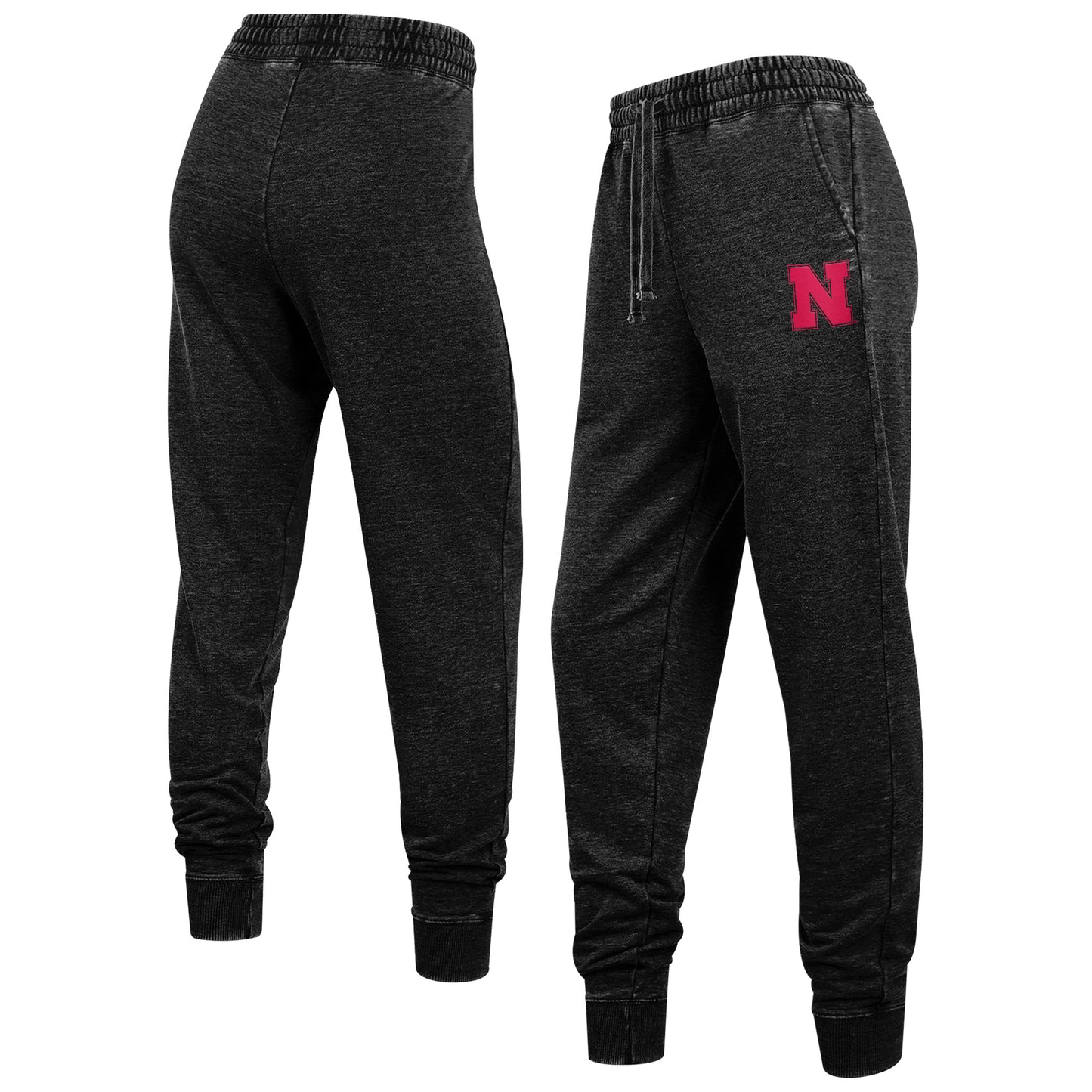 Men's Heathered Black Nebraska Huskers Sweatpants