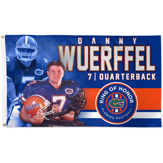 WinCraft Danny Wuerffel Florida Gators 3' x 5' Ring of Honor Single-Sided Deluxe Flag