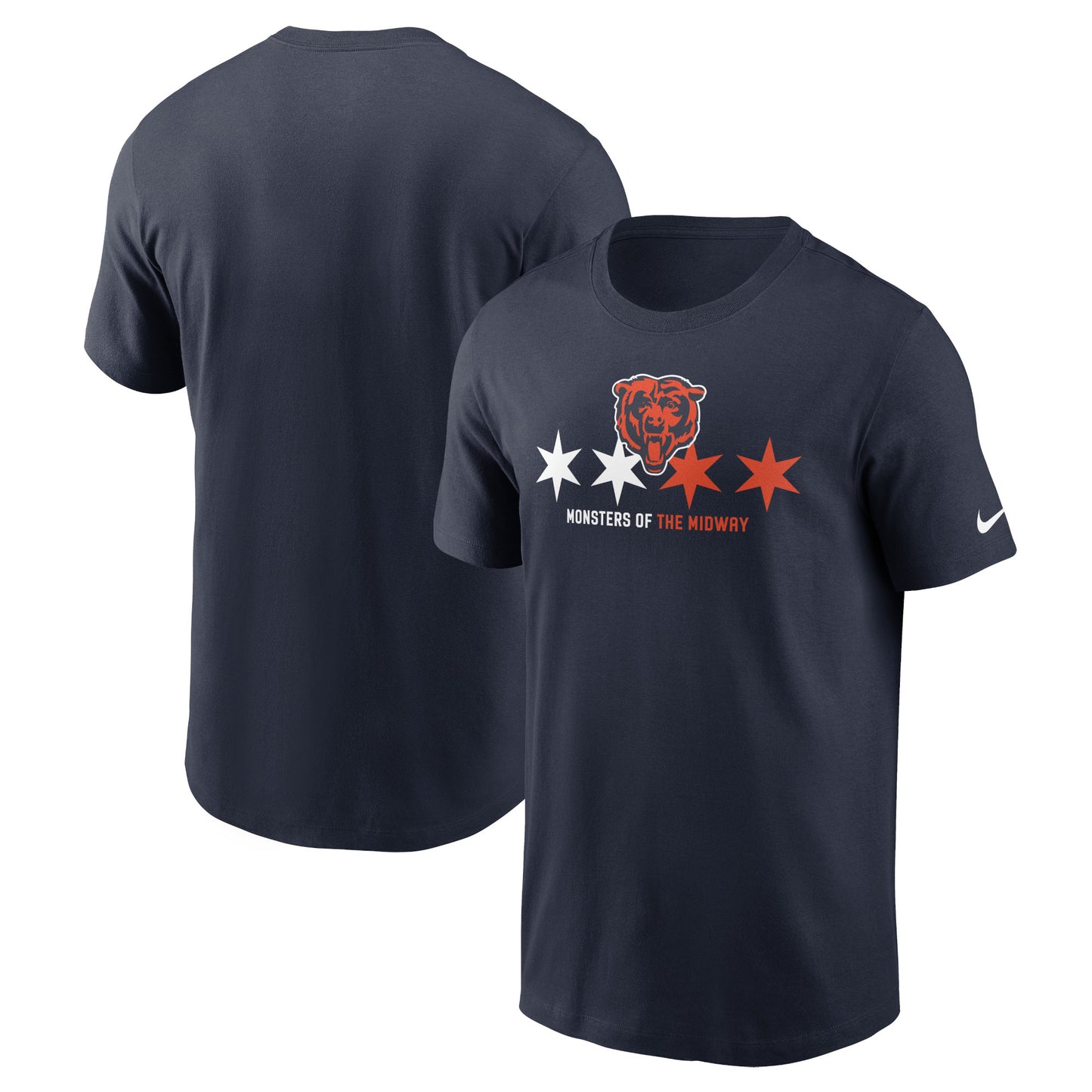 Men's Nike Navy Chicago Bears Essential Local Phrase T-Shirt