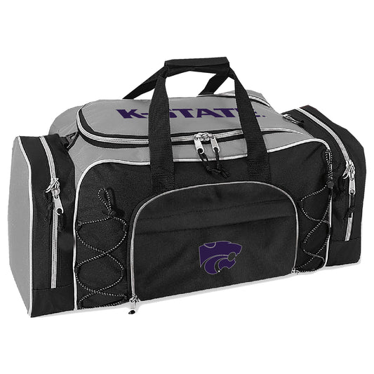 Gray Kansas State Wildcats Action Pack Duffel