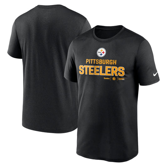 Men's Nike Black Pittsburgh Steelers Legend Community Performance T-Shirt