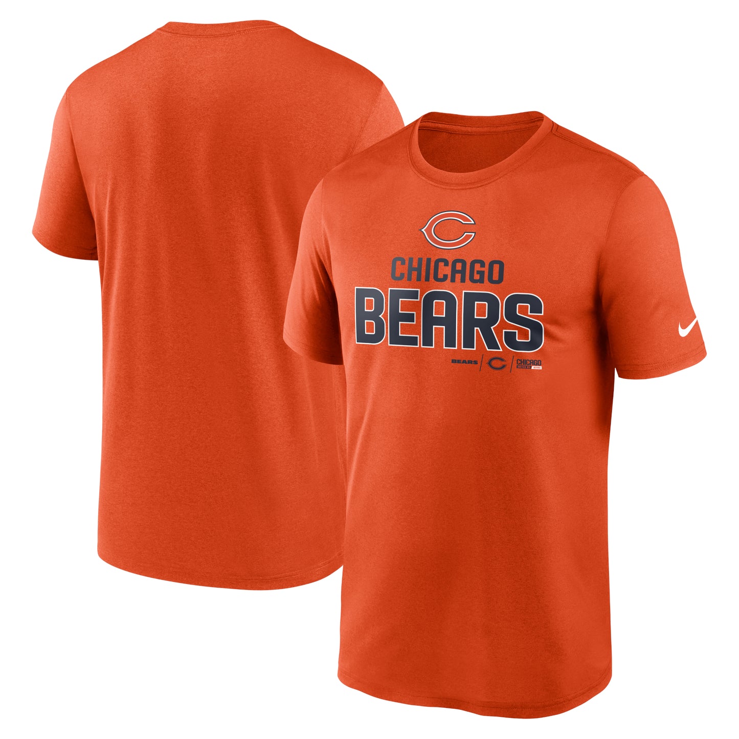 Men's Nike Orange Chicago Bears Legend Community Performance T-Shirt