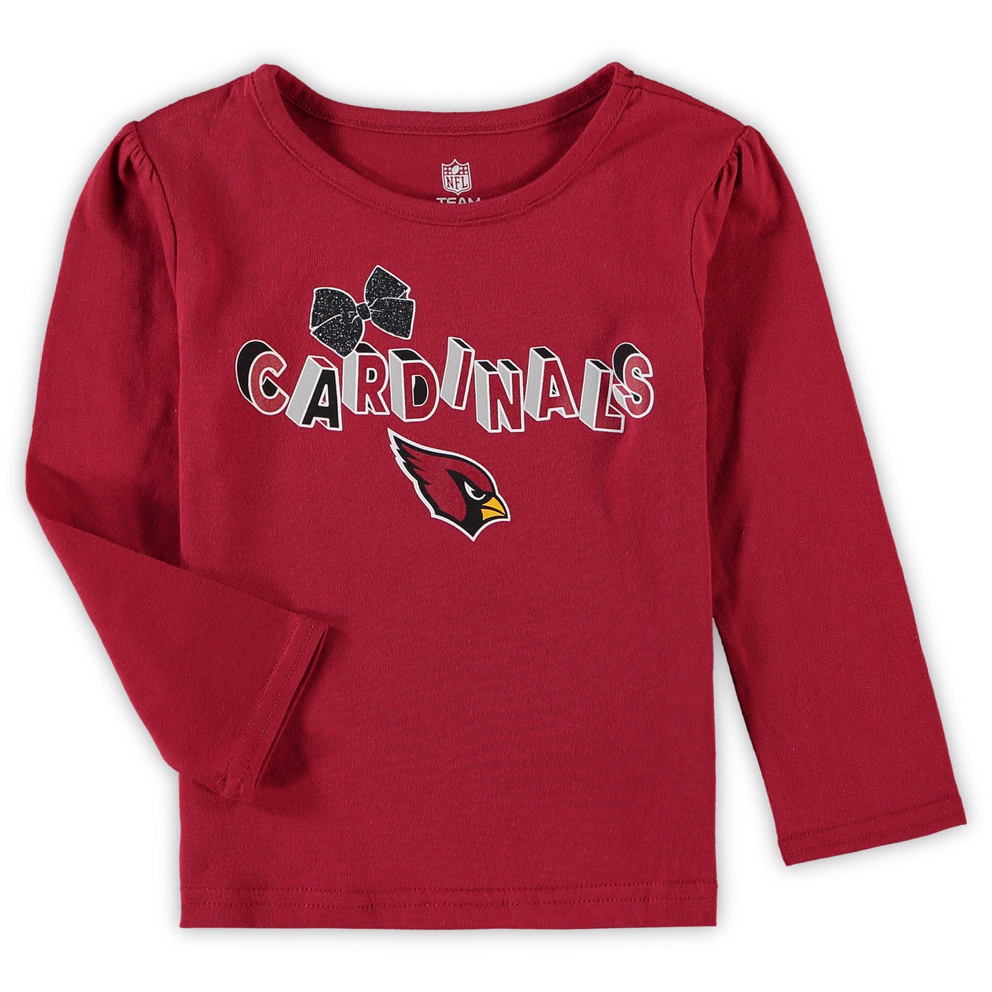 Girls Toddler Cardinal Arizona Cardinals Long Sleeve T-Shirt