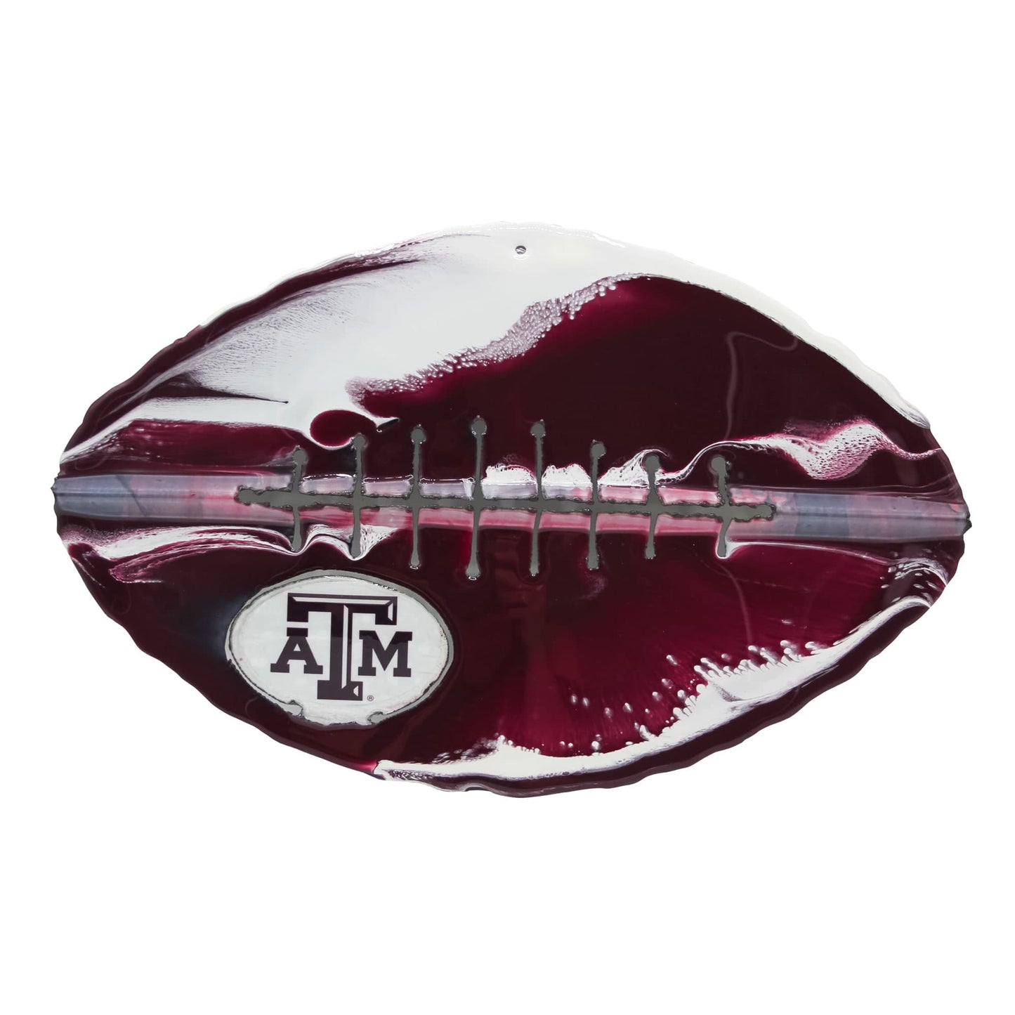 Texas A&M Aggies 10.5'' x 17'' Football Recycled Metal Wall Art