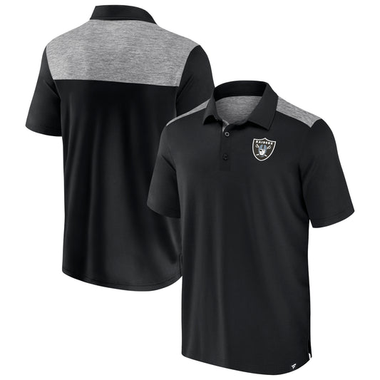 Men's Fanatics Black Las Vegas Raiders Long Shot Polo