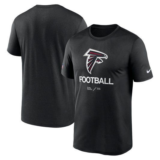 Men's Nike Black Atlanta Falcons Sideline Infograph Performance T-Shirt