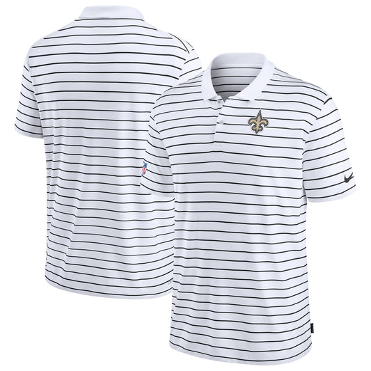 Men's Nike White New Orleans Saints Sideline Lock Up Victory Performance Polo