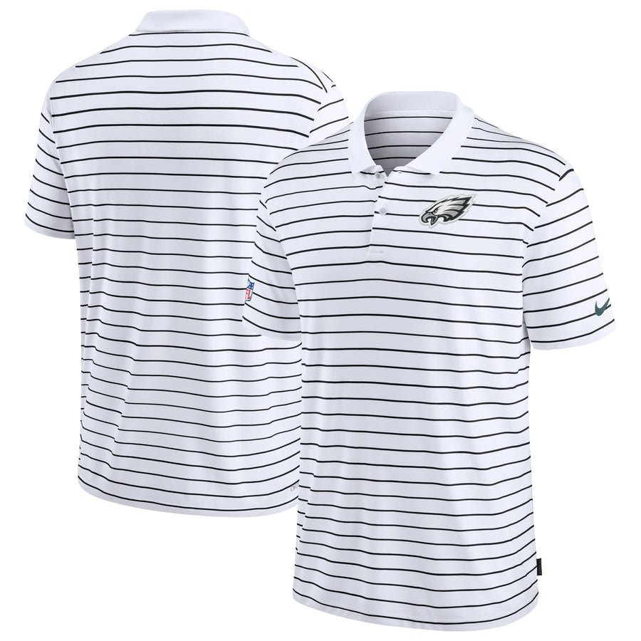 Men's Nike White Philadelphia Eagles Sideline Lock Up Victory Performance Polo