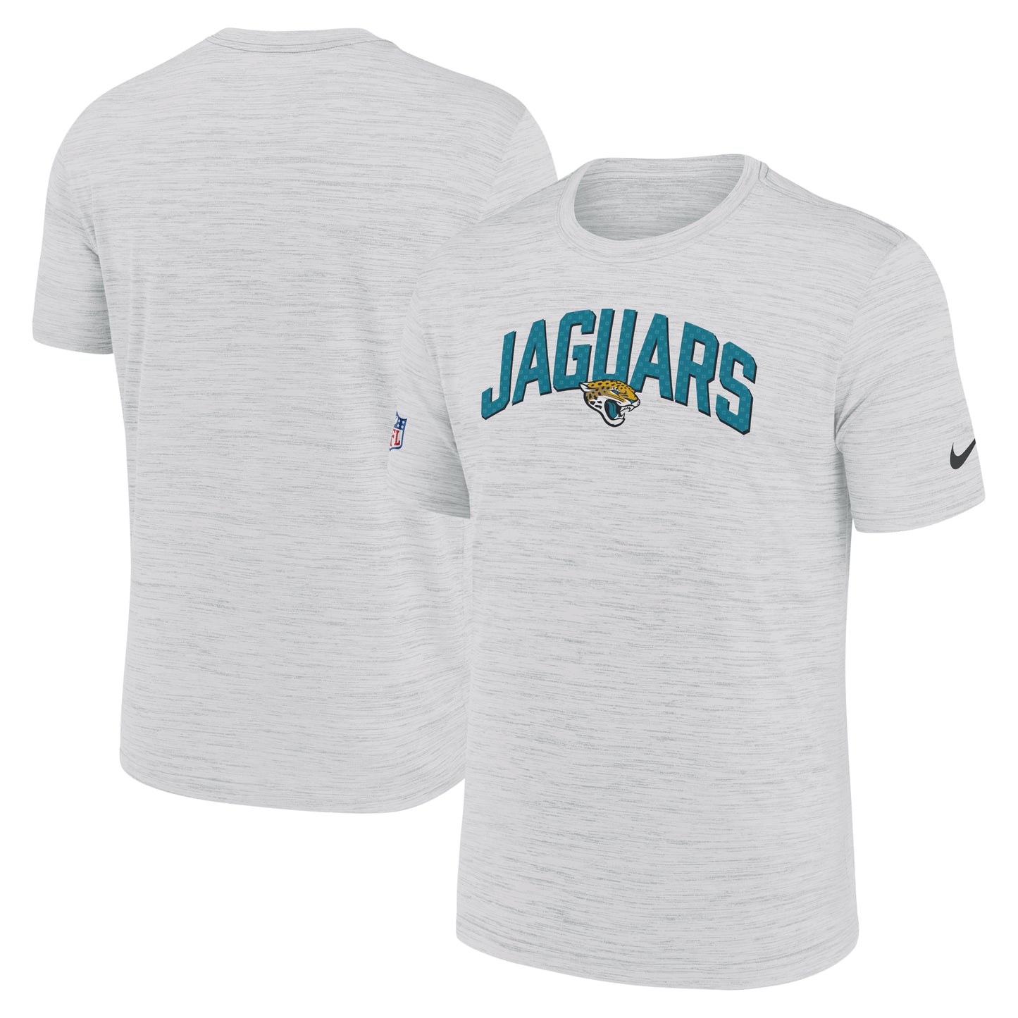 Men's Nike White Jacksonville Jaguars Sideline Velocity Athletic Stack Performance T-Shirt