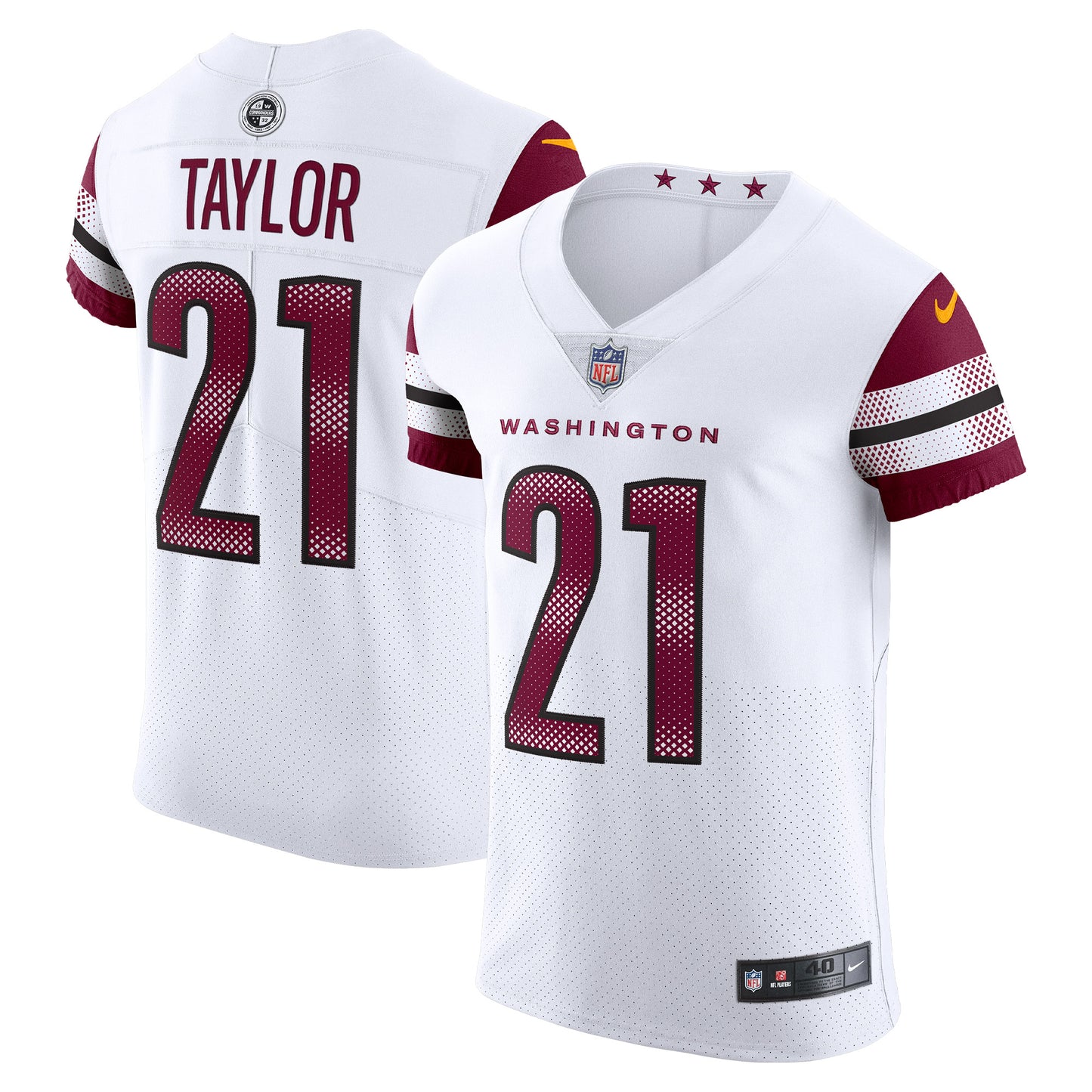 Men's Nike Sean Taylor White Washington Commanders Vapor Elite Retired Player Jersey