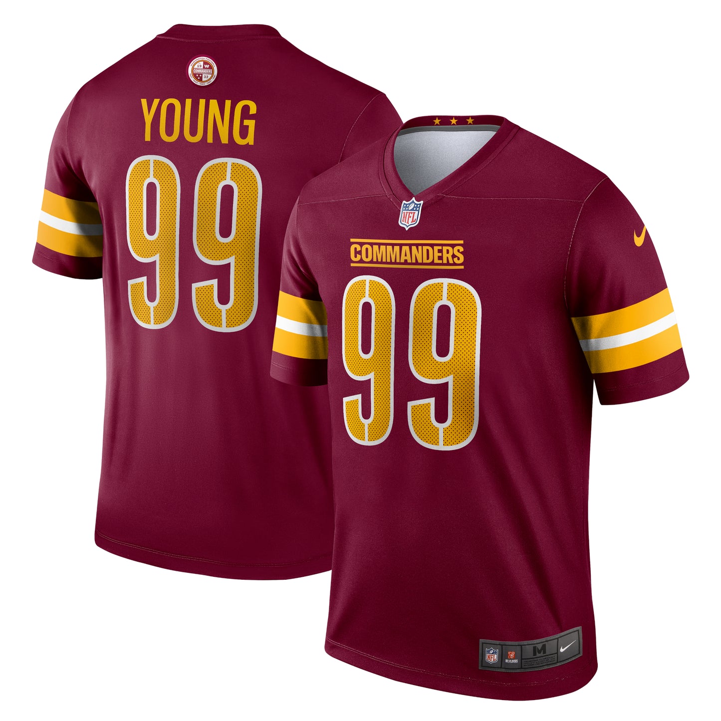 Men's Nike Chase Young Burgundy Washington Commanders Legend Jersey