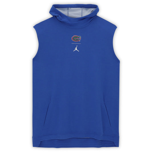 Florida Gators Team-Issued Royal Jordan Sleeveless Hoodie from the Football Program