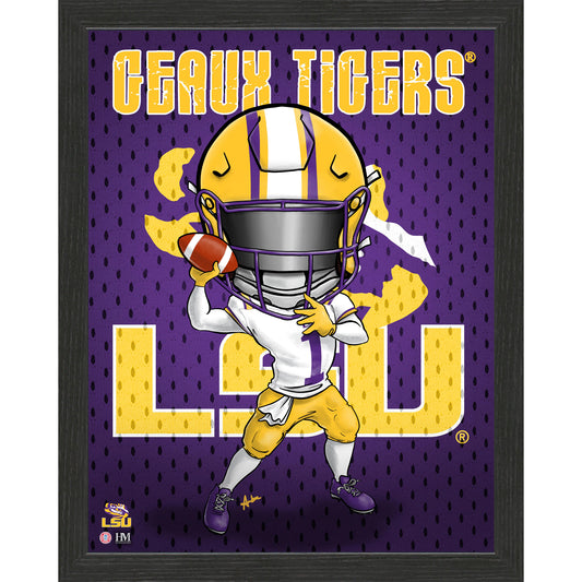 Highland Mint LSU Tigers 12'' x 15'' Dynamo Print Frame
