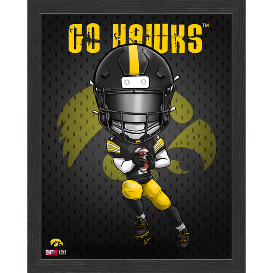 Highland Mint Iowa Hawkeyes 12'' x 15'' Dynamo Print Frame