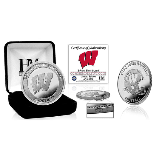 Highland Mint Wisconsin Badgers Silver Mint Coin