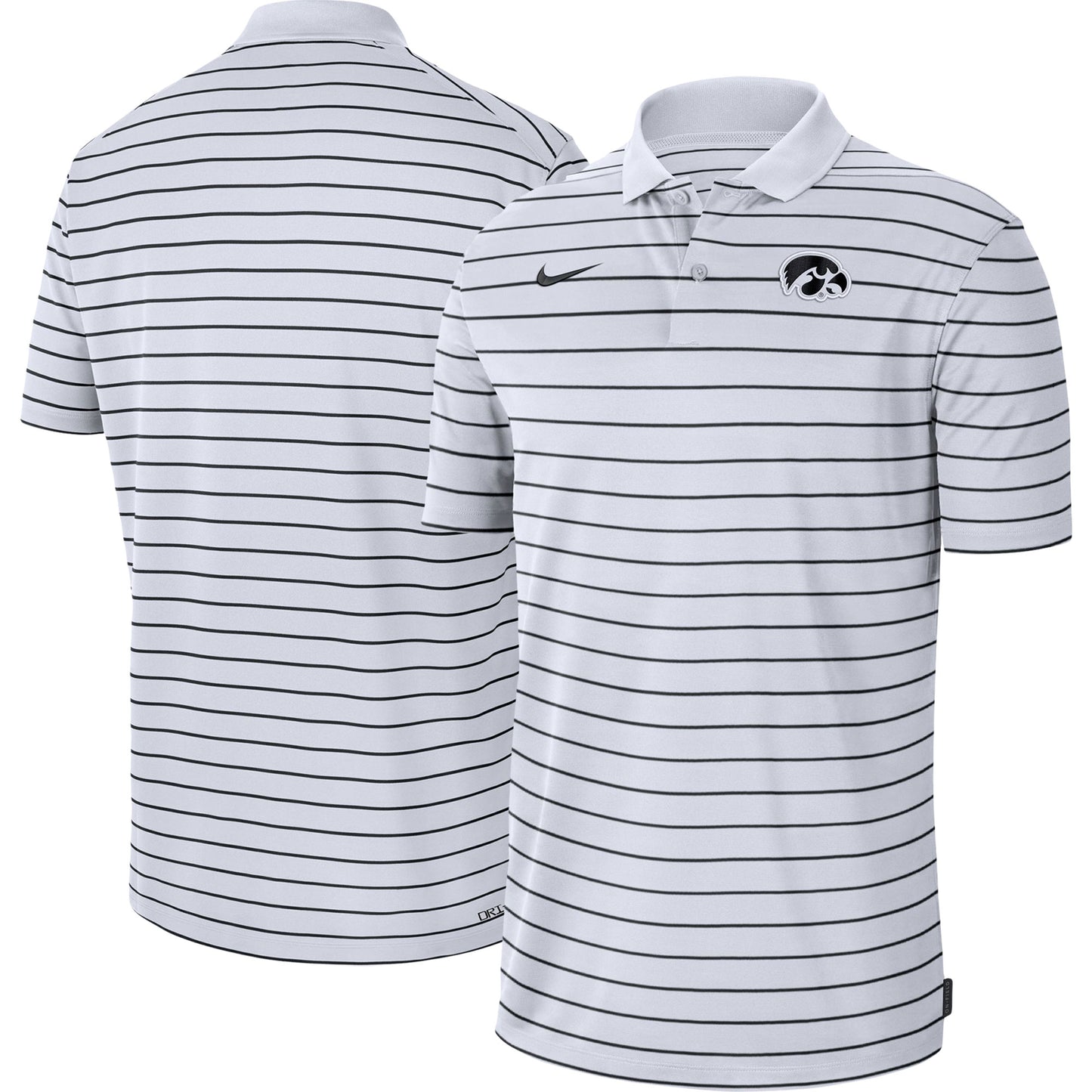 Men's Nike White Iowa Hawkeyes Icon Victory Coaches 2023 Early Season Performance Polo