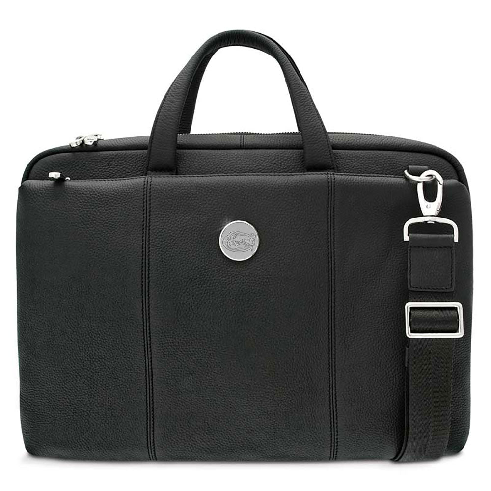 Men's Black Florida Gators University Leather Briefcase