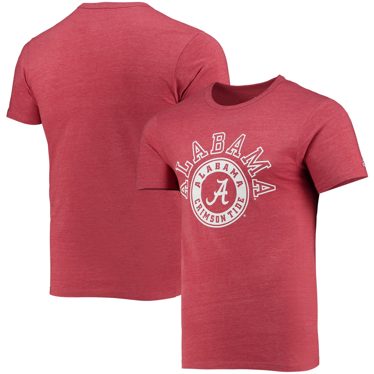 Men's League Collegiate Wear Crimson Alabama Crimson Tide Seal Nuevo Victory Falls Tri-Blend T-Shirt