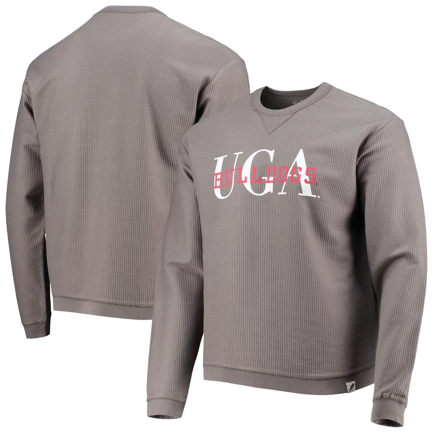 Men's League Collegiate Wear Charcoal Georgia Bulldogs Timber Pullover Sweatshirt