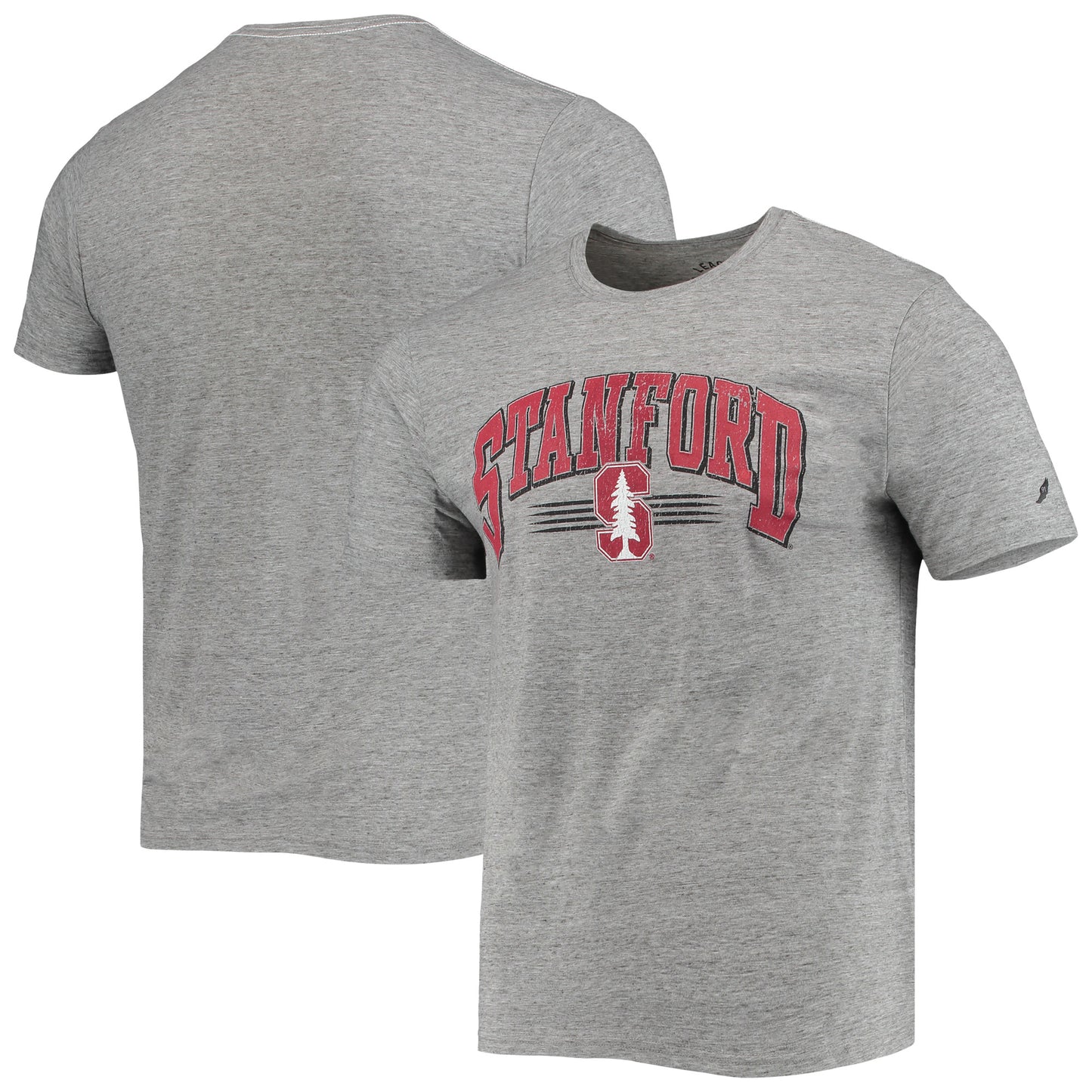 Men's League Collegiate Wear Heathered Gray Stanford Cardinal Upperclassman Reclaim Recycled Jersey T-Shirt