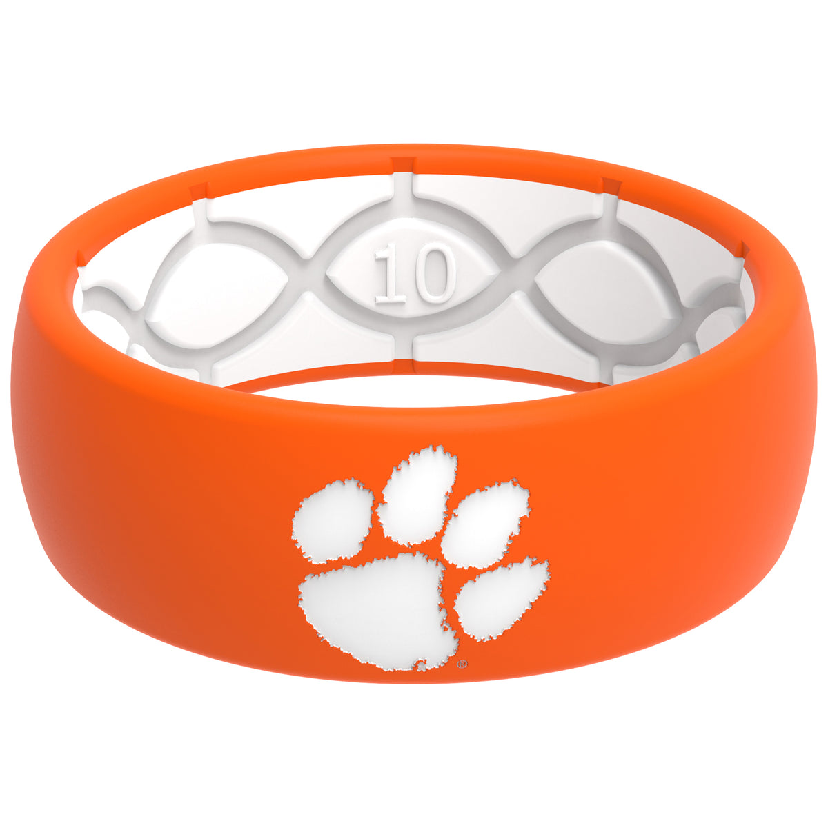 Women's Groove Life Orange Clemson Tigers Engraved Ring