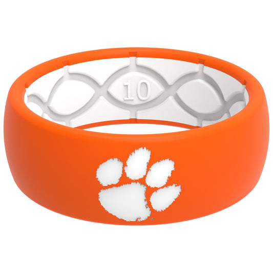 Women's Groove Life Orange Clemson Tigers Engraved Ring