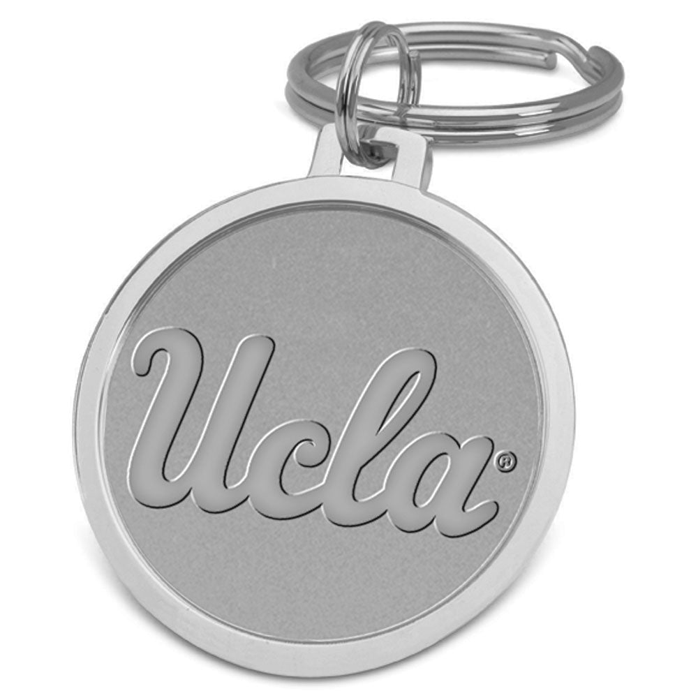 Silver UCLA Bruins Team Logo Split-Wire Key Ring