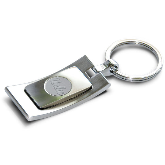 Silver UCLA Bruins Team Logo Curve Key Ring