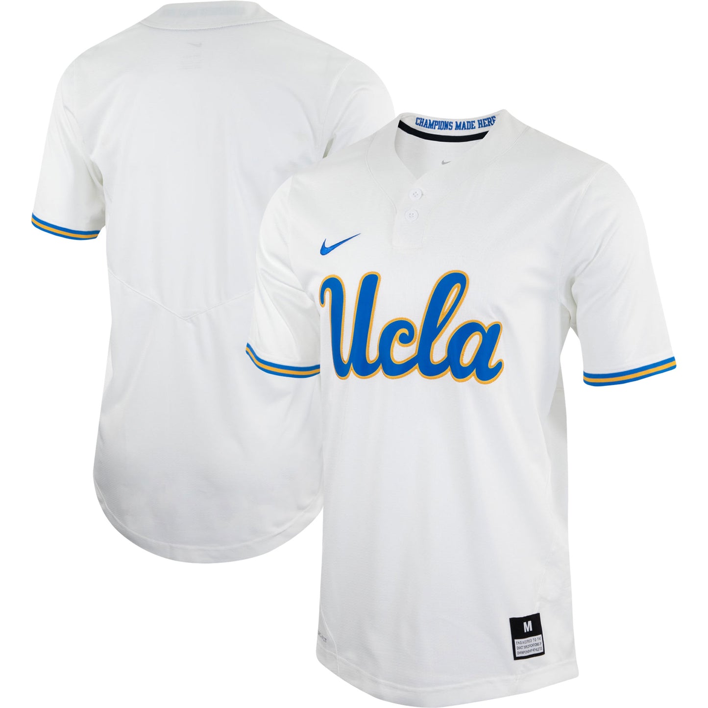 Unisex Nike White UCLA Bruins Two-Button Replica Softball Jersey