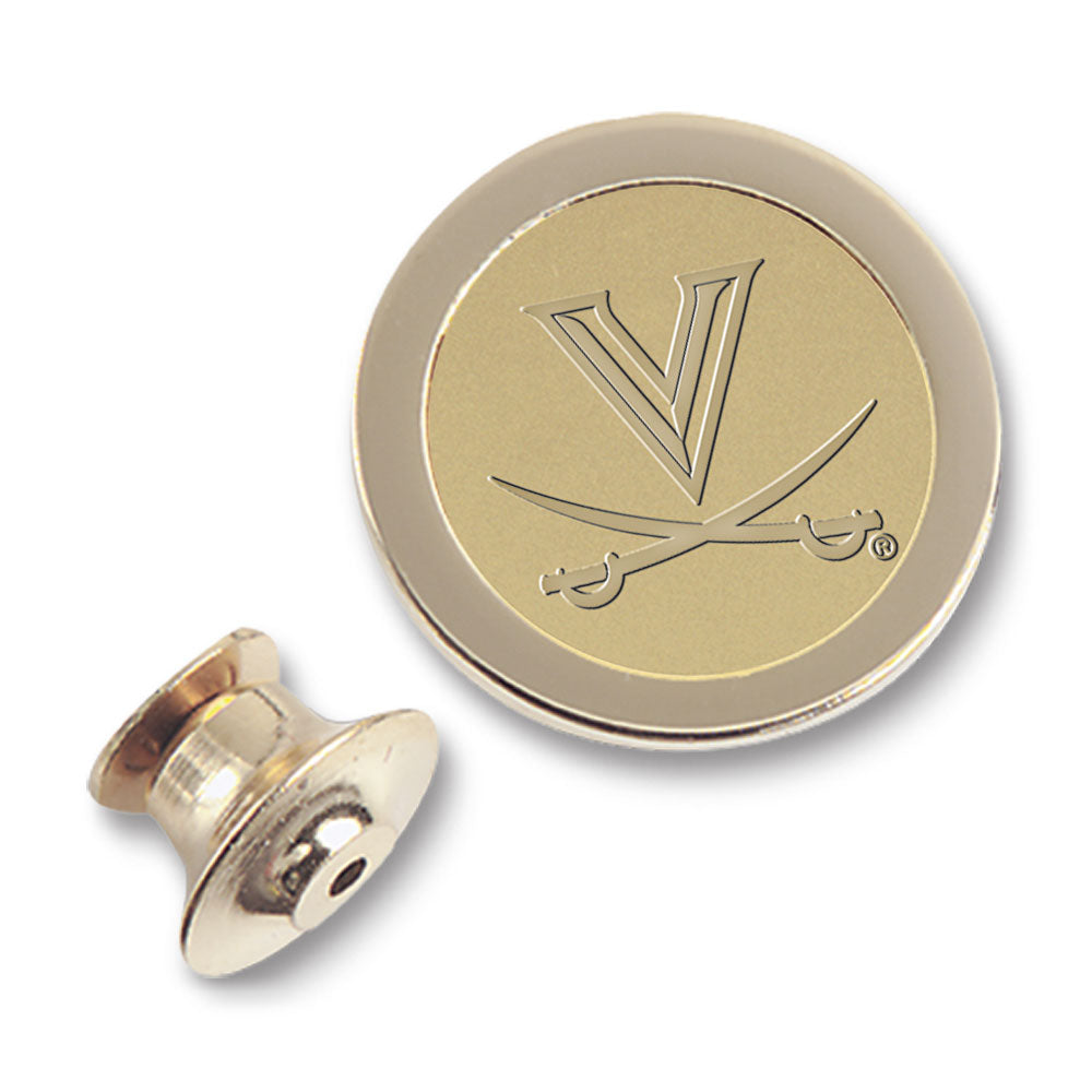 Men's Gold Virginia Cavaliers Lapel Pin