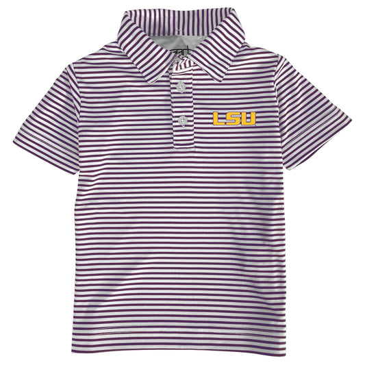 Toddler Garb Purple/White LSU Tigers Carson Polo