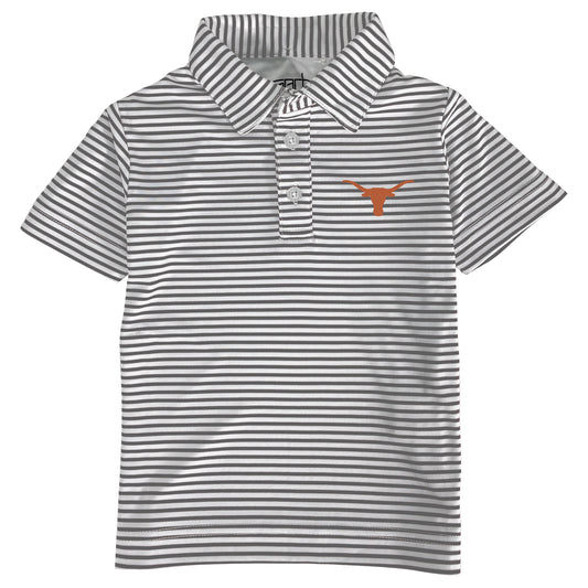 Toddler Garb Charcoal/White Texas Longhorns Carson Polo