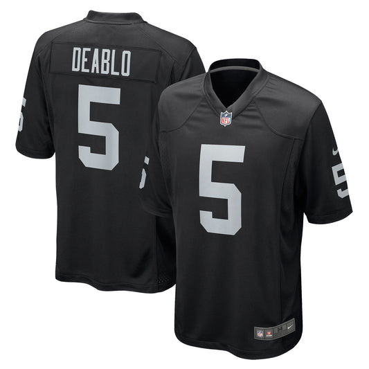 Men's Nike Divine Deablo Black Las Vegas Raiders Player Game Jersey