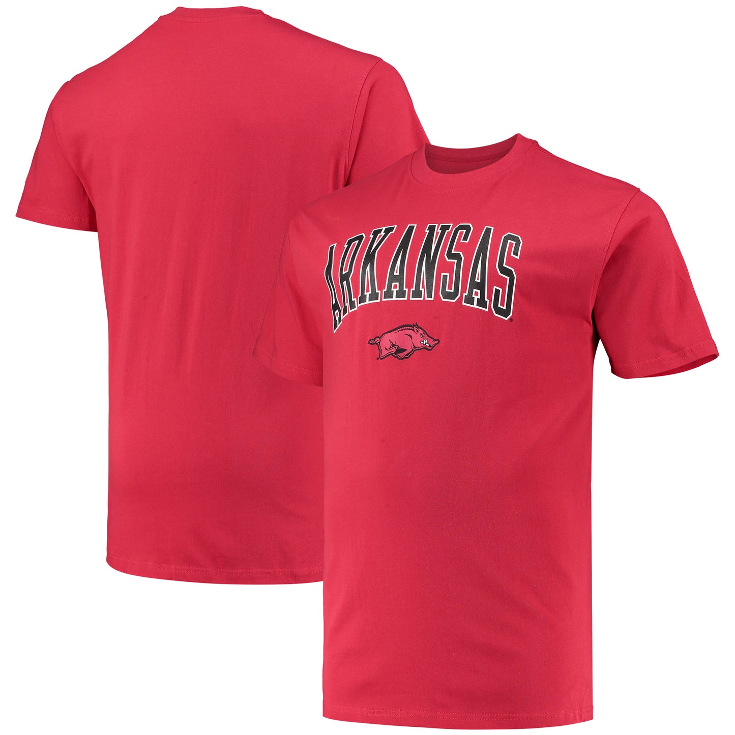 Men's Champion Cardinal Arkansas Razorbacks Big & Tall Arch Over Wordmark T-Shirt